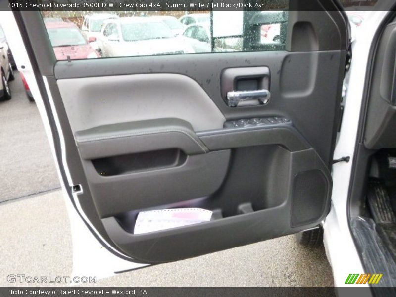 Summit White / Jet Black/Dark Ash 2015 Chevrolet Silverado 3500HD WT Crew Cab 4x4