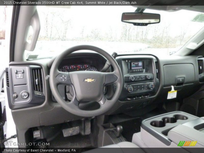 Summit White / Jet Black/Dark Ash 2015 Chevrolet Silverado 3500HD WT Crew Cab 4x4