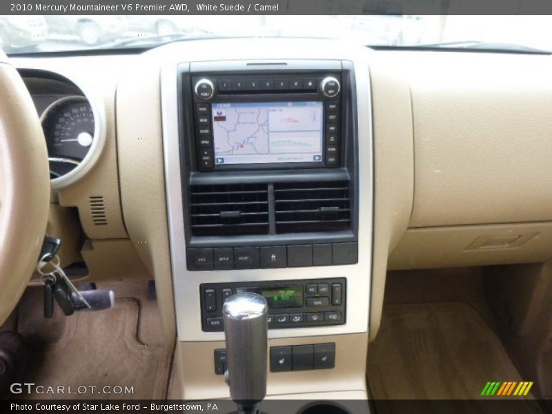 White Suede / Camel 2010 Mercury Mountaineer V6 Premier AWD
