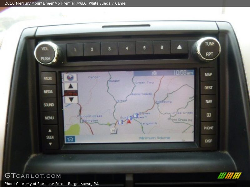 White Suede / Camel 2010 Mercury Mountaineer V6 Premier AWD
