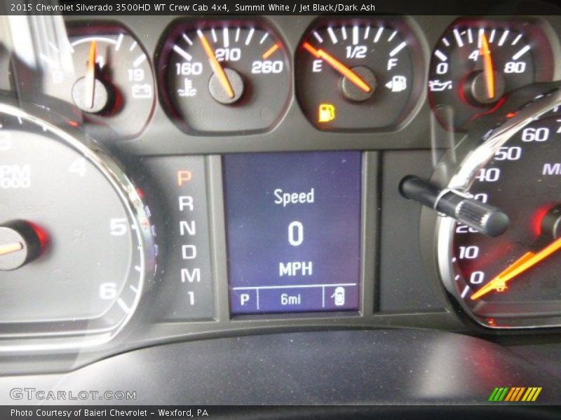 Summit White / Jet Black/Dark Ash 2015 Chevrolet Silverado 3500HD WT Crew Cab 4x4