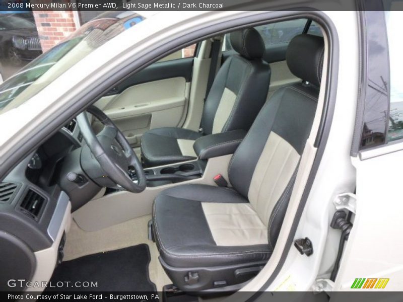 Light Sage Metallic / Dark Charcoal 2008 Mercury Milan V6 Premier AWD