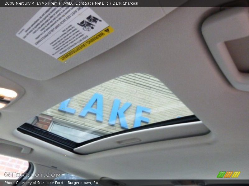 Light Sage Metallic / Dark Charcoal 2008 Mercury Milan V6 Premier AWD