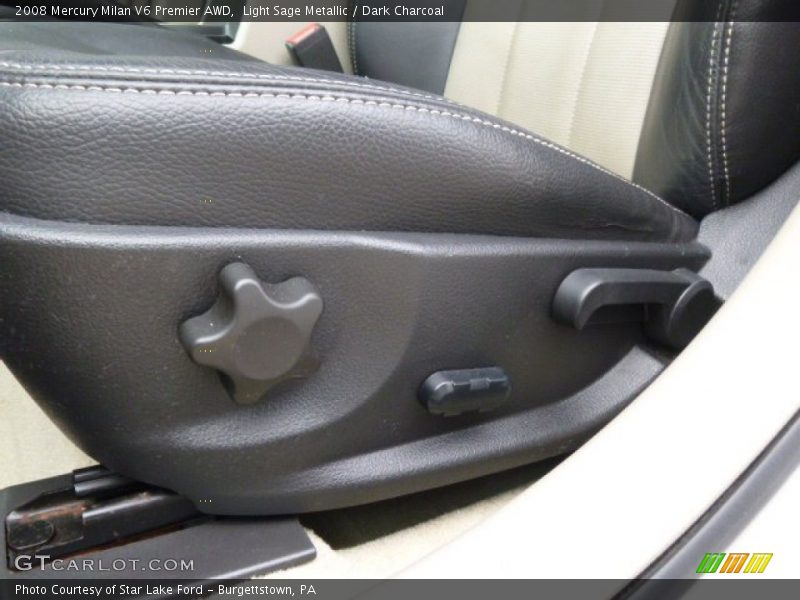Light Sage Metallic / Dark Charcoal 2008 Mercury Milan V6 Premier AWD