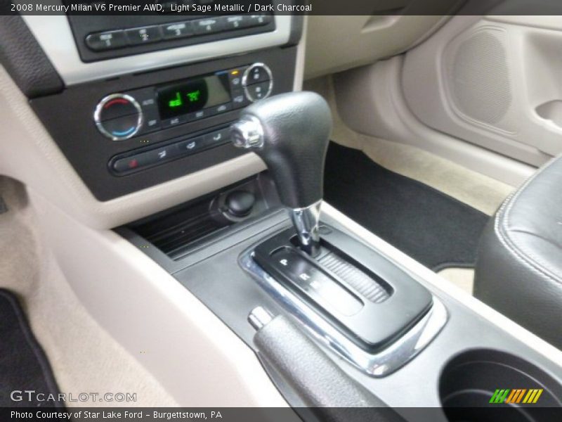 Light Sage Metallic / Dark Charcoal 2008 Mercury Milan V6 Premier AWD