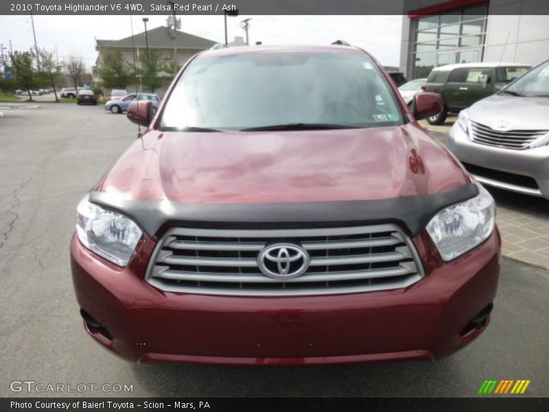 Salsa Red Pearl / Ash 2010 Toyota Highlander V6 4WD