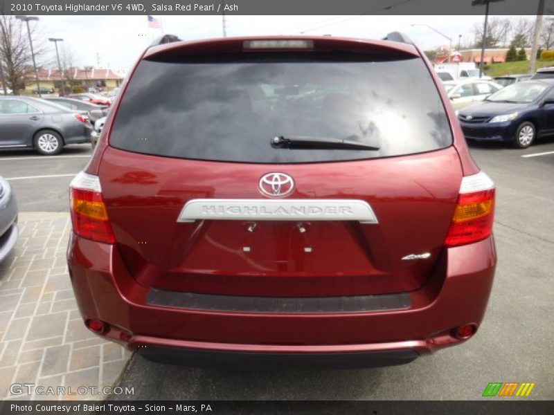 Salsa Red Pearl / Ash 2010 Toyota Highlander V6 4WD