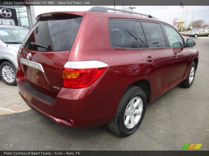 Salsa Red Pearl / Ash 2010 Toyota Highlander V6 4WD