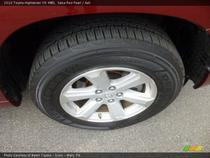 Salsa Red Pearl / Ash 2010 Toyota Highlander V6 4WD