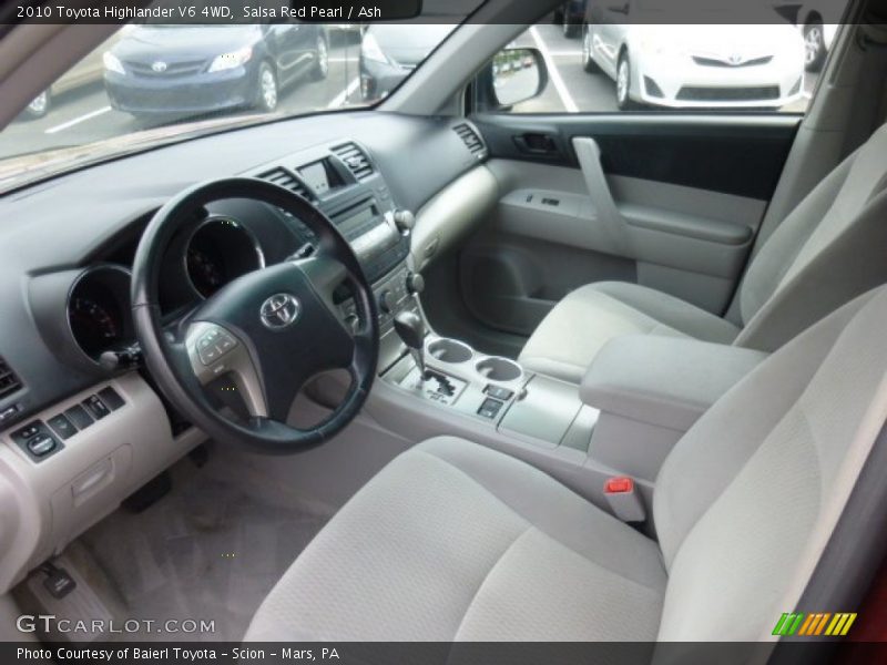 Salsa Red Pearl / Ash 2010 Toyota Highlander V6 4WD
