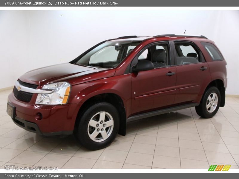 Deep Ruby Red Metallic / Dark Gray 2009 Chevrolet Equinox LS