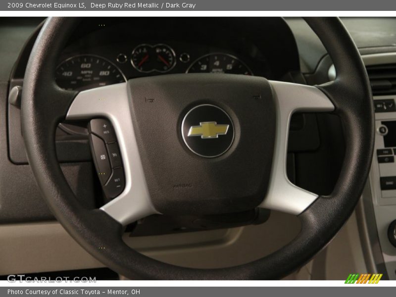 Deep Ruby Red Metallic / Dark Gray 2009 Chevrolet Equinox LS