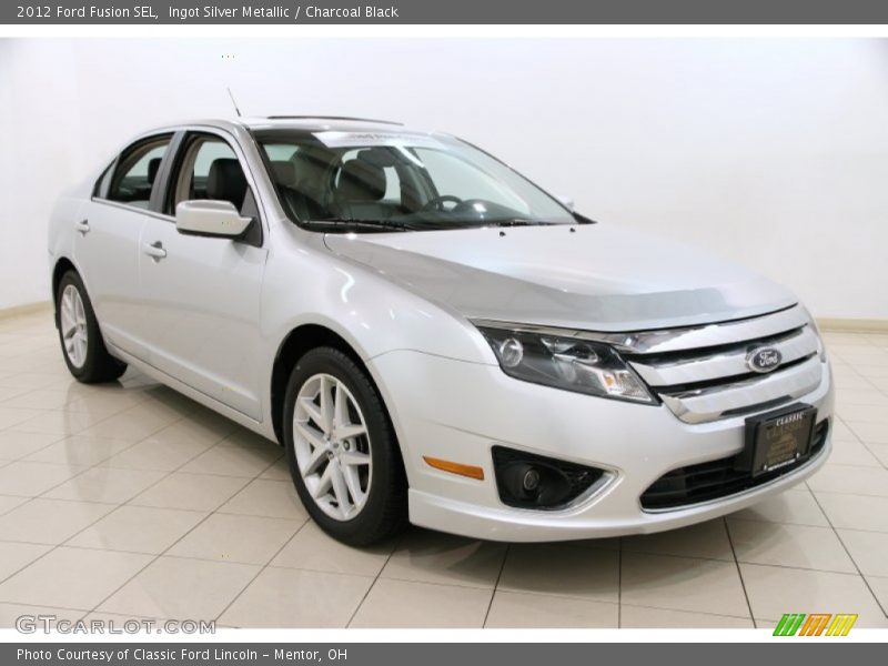 Ingot Silver Metallic / Charcoal Black 2012 Ford Fusion SEL