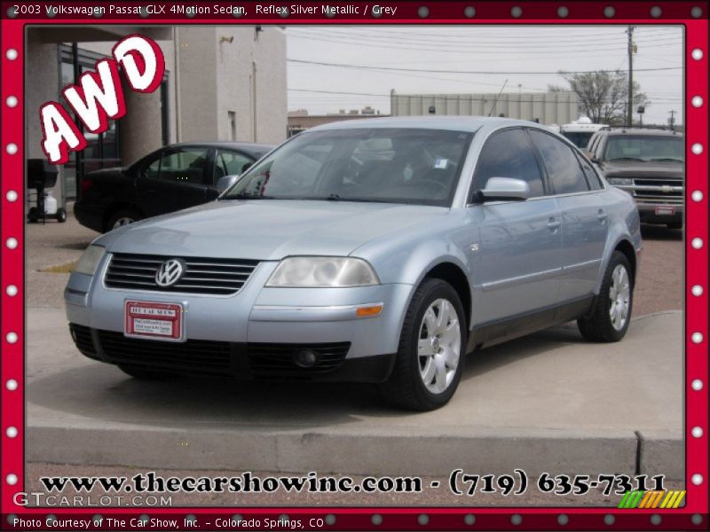 Reflex Silver Metallic / Grey 2003 Volkswagen Passat GLX 4Motion Sedan