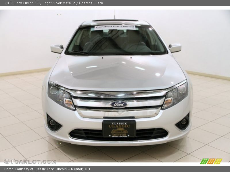 Ingot Silver Metallic / Charcoal Black 2012 Ford Fusion SEL