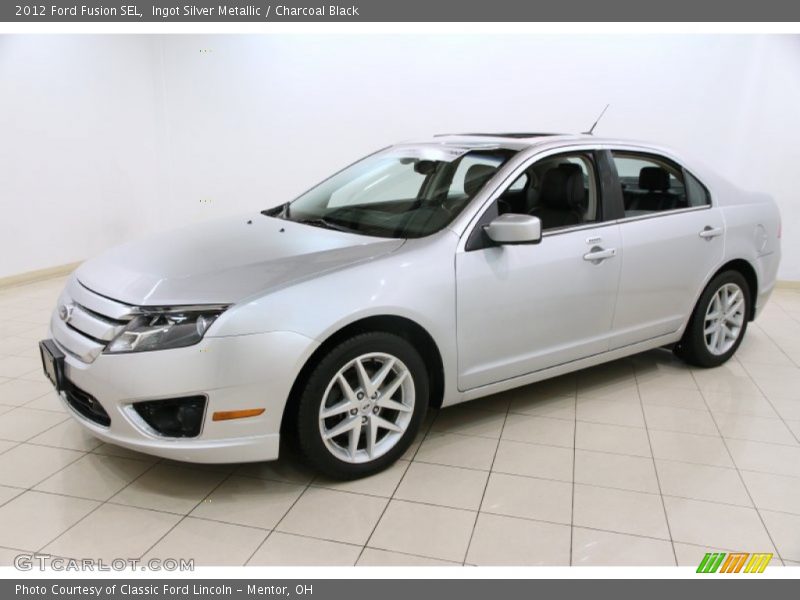 Ingot Silver Metallic / Charcoal Black 2012 Ford Fusion SEL