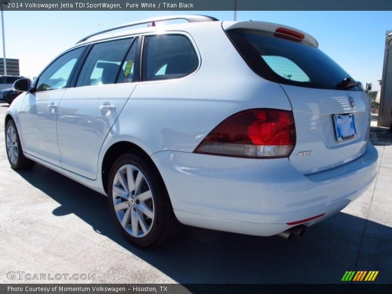 Pure White / Titan Black 2014 Volkswagen Jetta TDI SportWagen