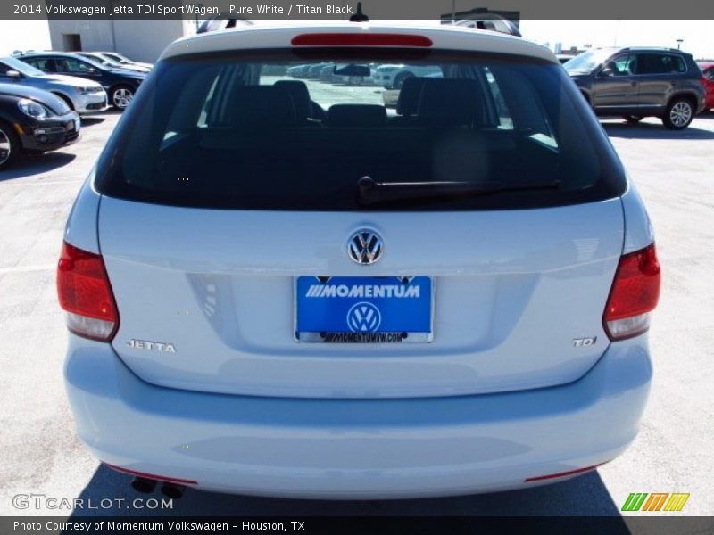 Pure White / Titan Black 2014 Volkswagen Jetta TDI SportWagen