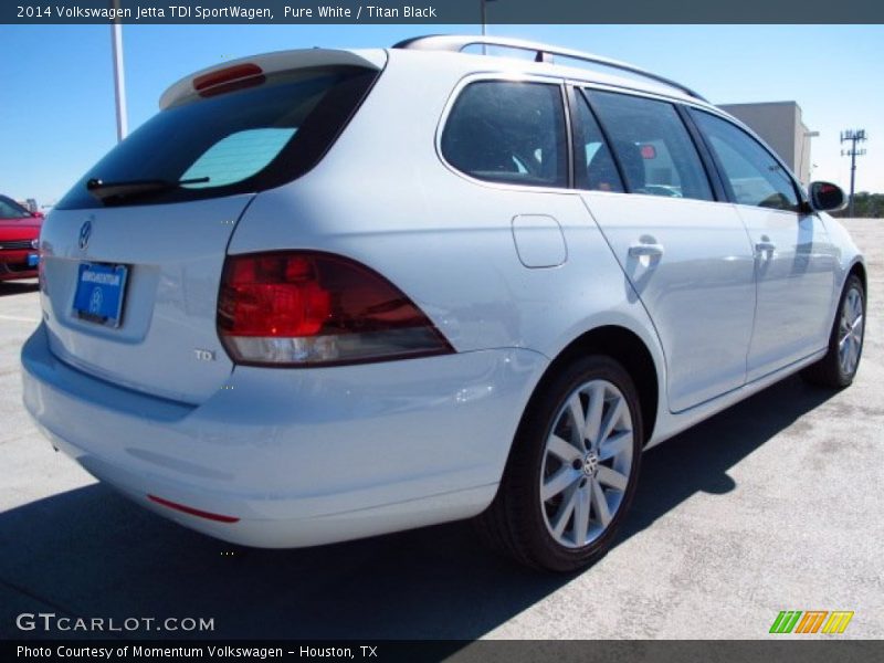 Pure White / Titan Black 2014 Volkswagen Jetta TDI SportWagen