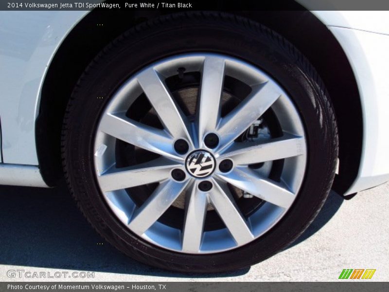 Pure White / Titan Black 2014 Volkswagen Jetta TDI SportWagen