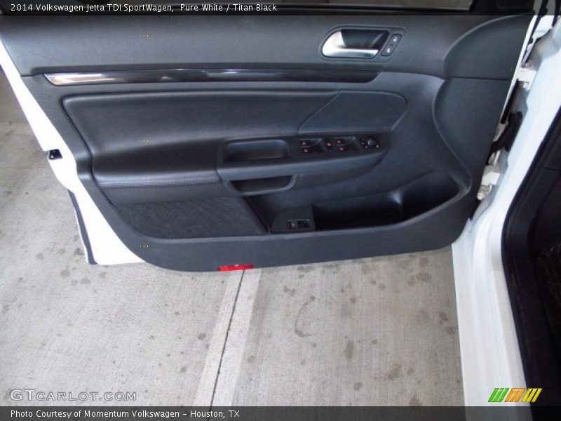 Pure White / Titan Black 2014 Volkswagen Jetta TDI SportWagen
