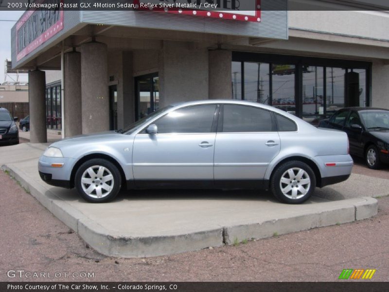 Reflex Silver Metallic / Grey 2003 Volkswagen Passat GLX 4Motion Sedan