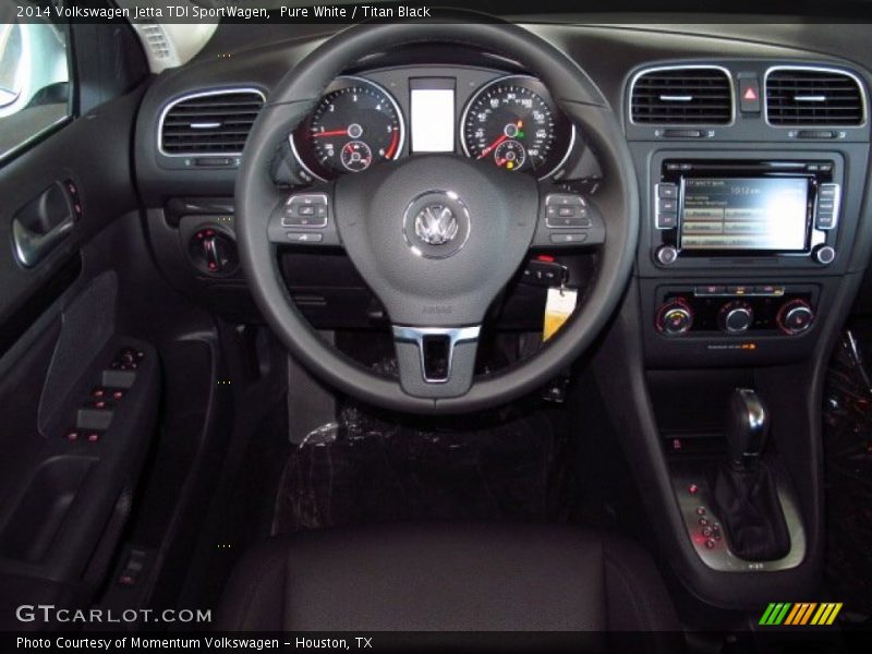 Pure White / Titan Black 2014 Volkswagen Jetta TDI SportWagen