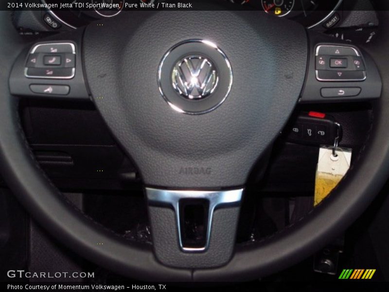 Pure White / Titan Black 2014 Volkswagen Jetta TDI SportWagen