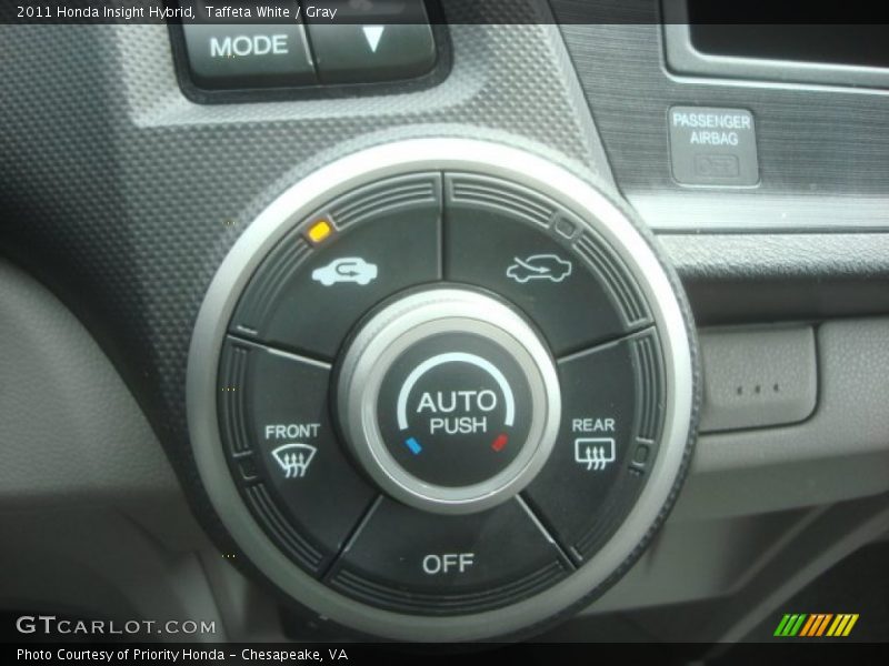 Controls of 2011 Insight Hybrid