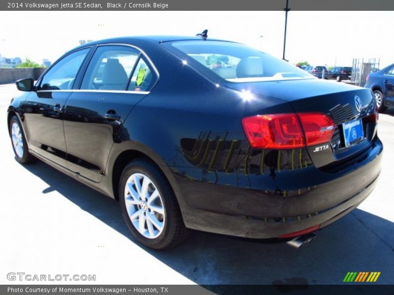 Black / Cornsilk Beige 2014 Volkswagen Jetta SE Sedan