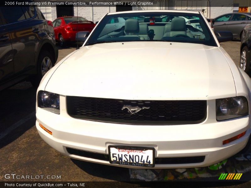 Performance White / Light Graphite 2006 Ford Mustang V6 Premium Convertible