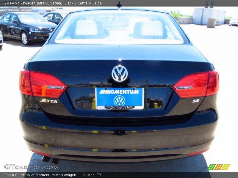 Black / Cornsilk Beige 2014 Volkswagen Jetta SE Sedan