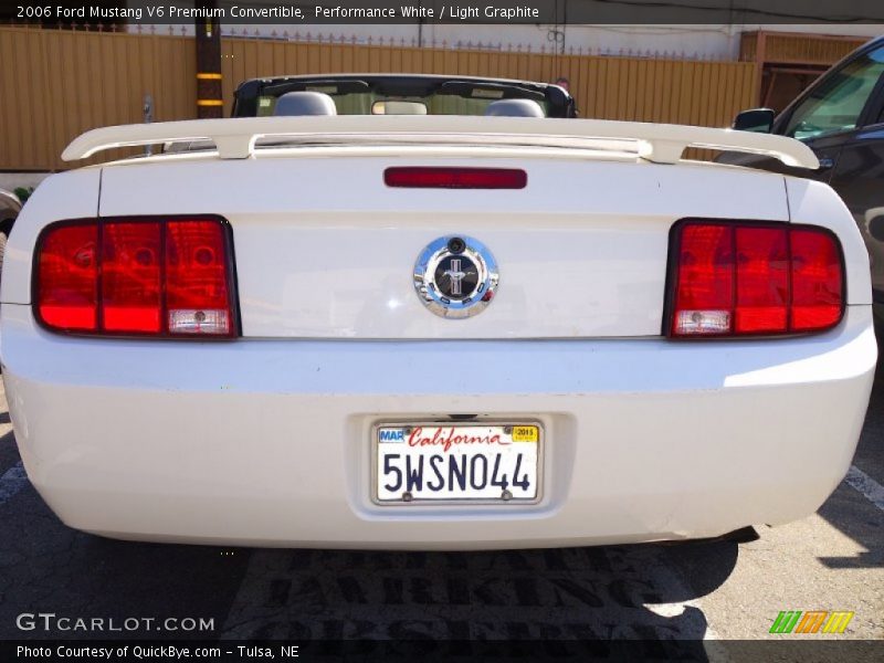 Performance White / Light Graphite 2006 Ford Mustang V6 Premium Convertible