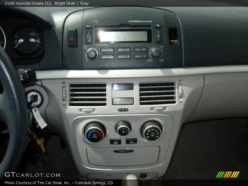 Bright Silver / Gray 2008 Hyundai Sonata GLS