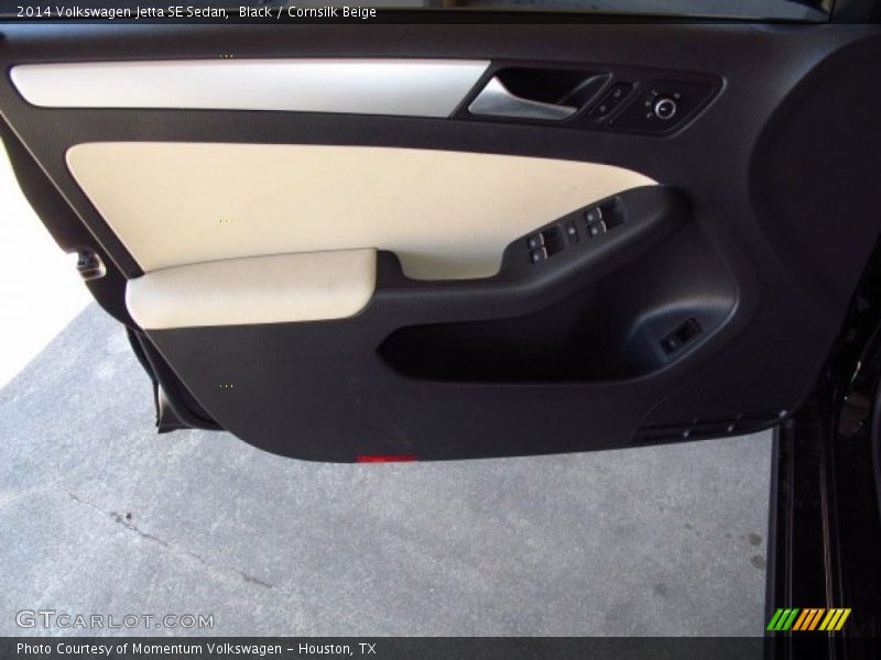 Black / Cornsilk Beige 2014 Volkswagen Jetta SE Sedan