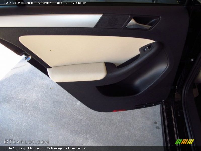 Black / Cornsilk Beige 2014 Volkswagen Jetta SE Sedan
