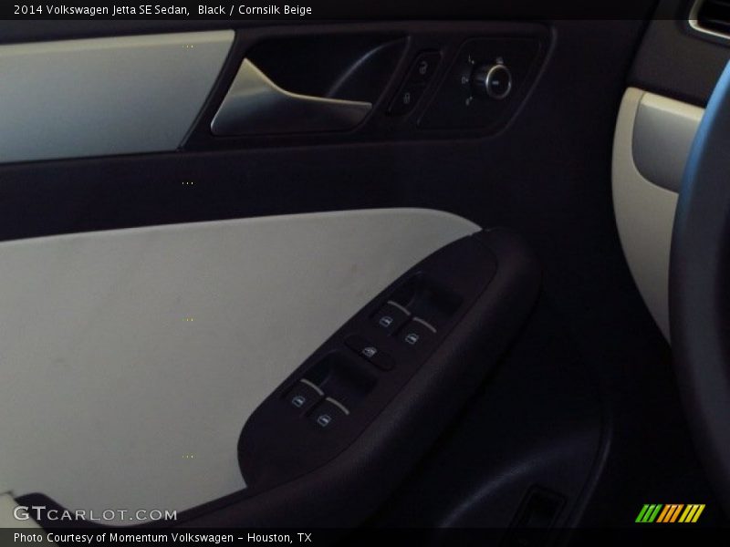 Black / Cornsilk Beige 2014 Volkswagen Jetta SE Sedan