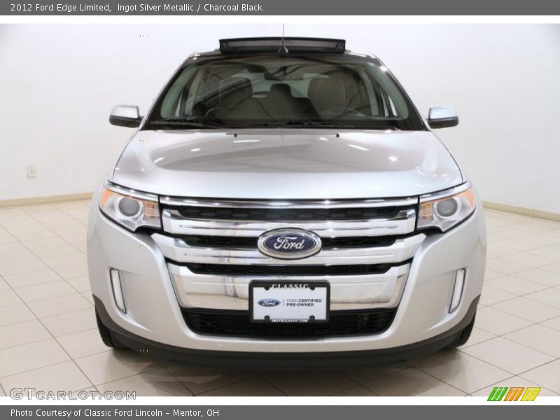 Ingot Silver Metallic / Charcoal Black 2012 Ford Edge Limited