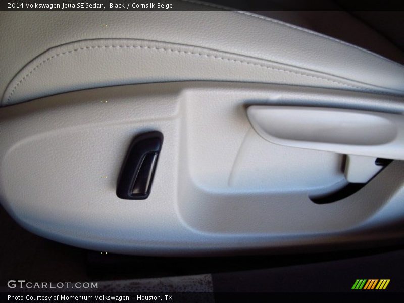Black / Cornsilk Beige 2014 Volkswagen Jetta SE Sedan