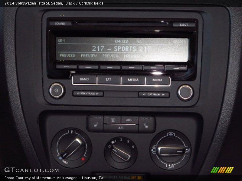 Black / Cornsilk Beige 2014 Volkswagen Jetta SE Sedan