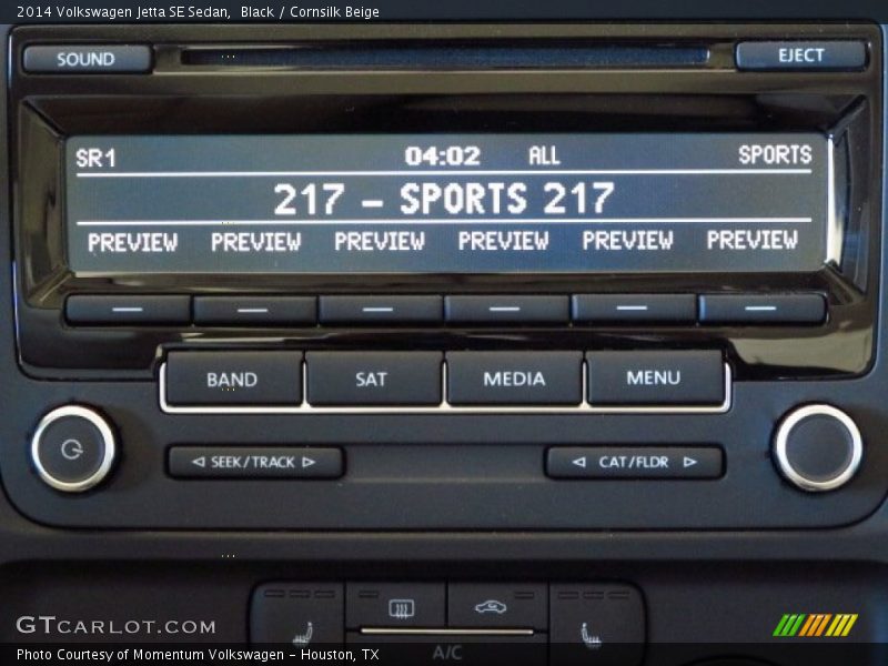 Black / Cornsilk Beige 2014 Volkswagen Jetta SE Sedan