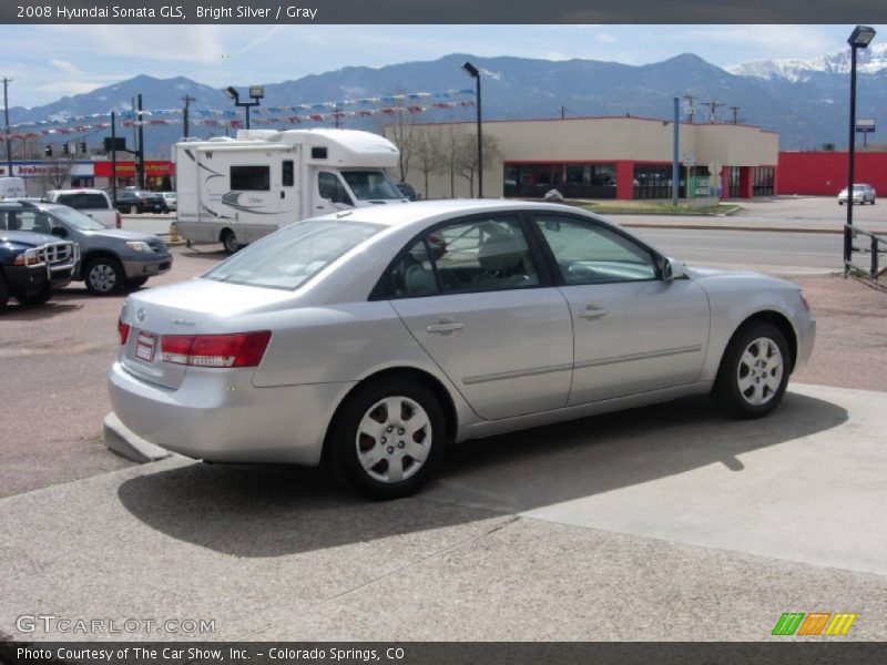 Bright Silver / Gray 2008 Hyundai Sonata GLS