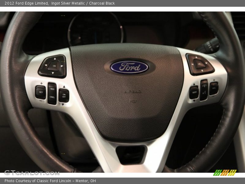 Ingot Silver Metallic / Charcoal Black 2012 Ford Edge Limited