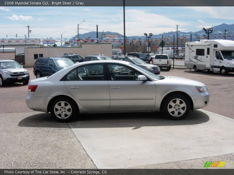 Bright Silver / Gray 2008 Hyundai Sonata GLS