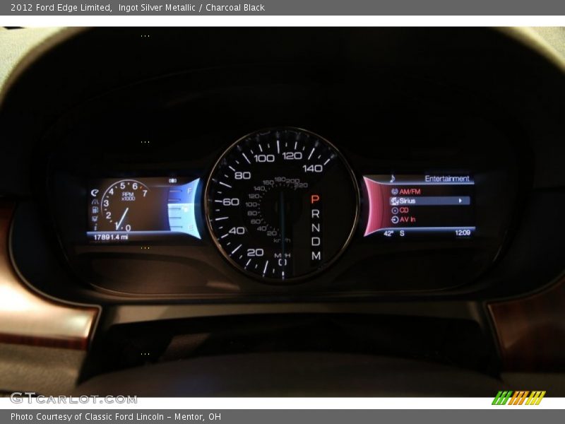 Ingot Silver Metallic / Charcoal Black 2012 Ford Edge Limited