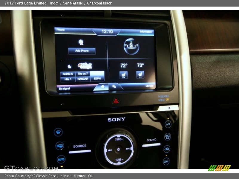 Ingot Silver Metallic / Charcoal Black 2012 Ford Edge Limited