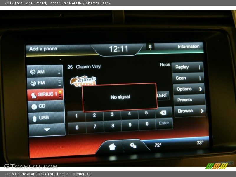 Ingot Silver Metallic / Charcoal Black 2012 Ford Edge Limited