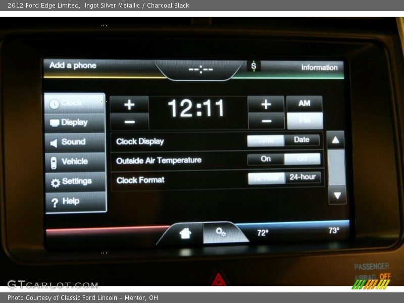 Ingot Silver Metallic / Charcoal Black 2012 Ford Edge Limited