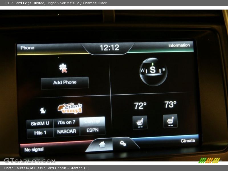 Ingot Silver Metallic / Charcoal Black 2012 Ford Edge Limited