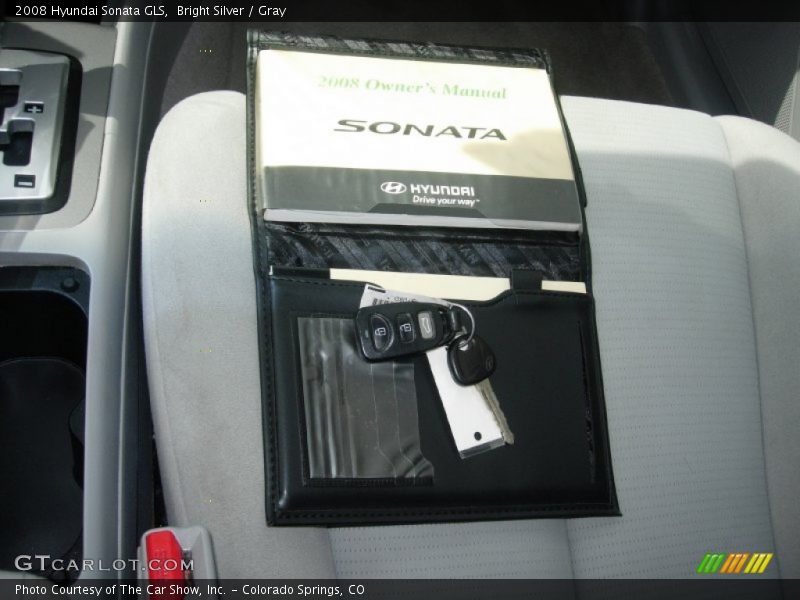 Bright Silver / Gray 2008 Hyundai Sonata GLS